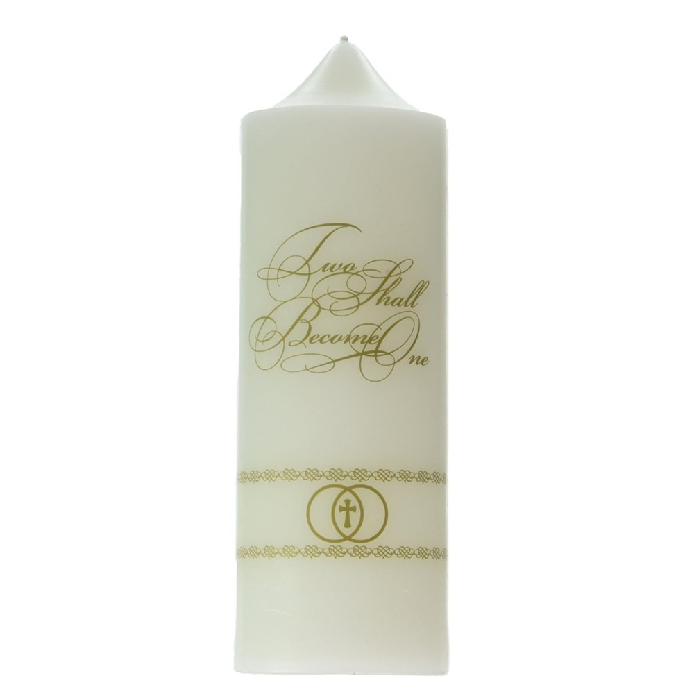 Will & Baumer Wedding Ceremony Candle Set "Two Shall Become One"